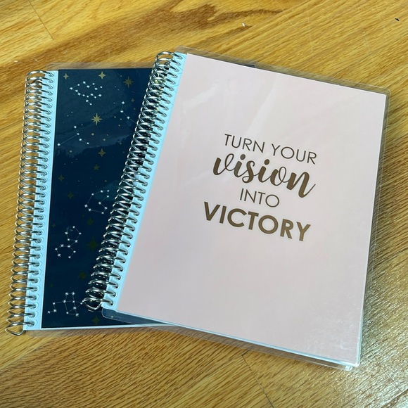 New erin condren guided vision notebook with BONUS grid notebook - never used - Picture 2 of 10